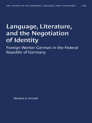 cover image of Language, Literature, and the Negotiation of Identity